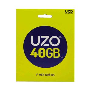 Cartão SIM UZO 40GB + 1.000 Minutos | Pré-Pago Portugal
