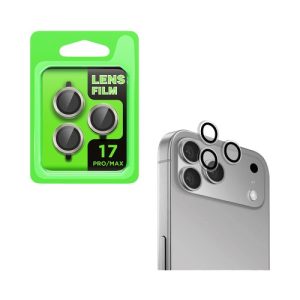 Protetor de Vidro da Câmera Traseira para Apple iPhone 17 Pro/iPhone 17 Pro Max Cinza