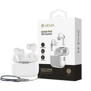 Auscultadores True Sem Fio Devia EM058 Pro 2 Branco