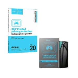 Protetor de Tela de Privacidade Hoco G100-8 com Alinhamento Manual 360 para todos os Smartphones Pacote com 20 Unidades Transparente